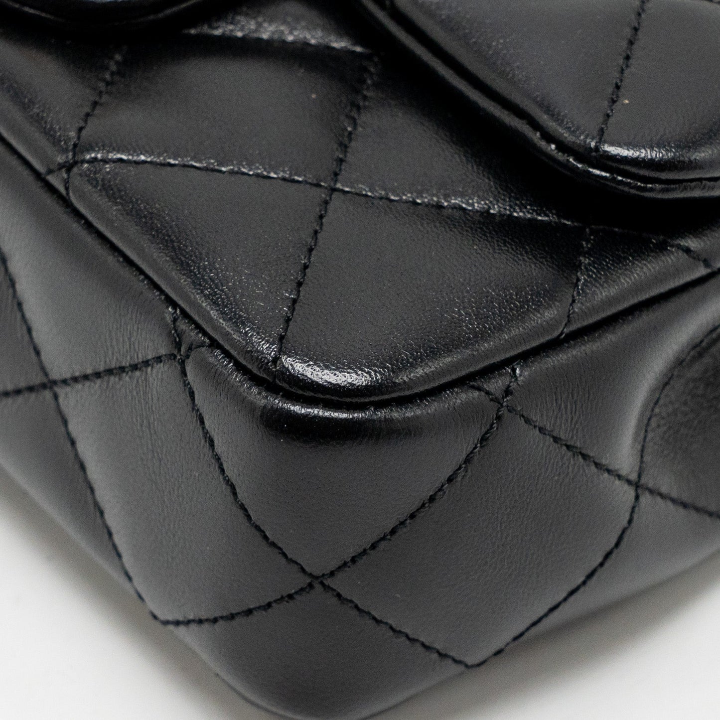 Chanel 25C Coco Love Adjustable Chain Shiny Lambskin Black  (Microchip)
