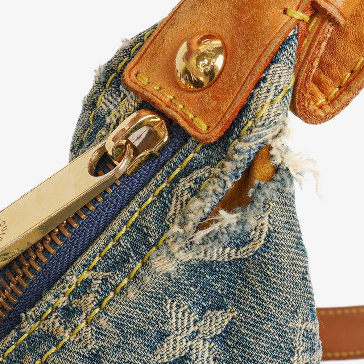 Louis Vuitton Baggy GM Monogram Denim Shoulder Bag