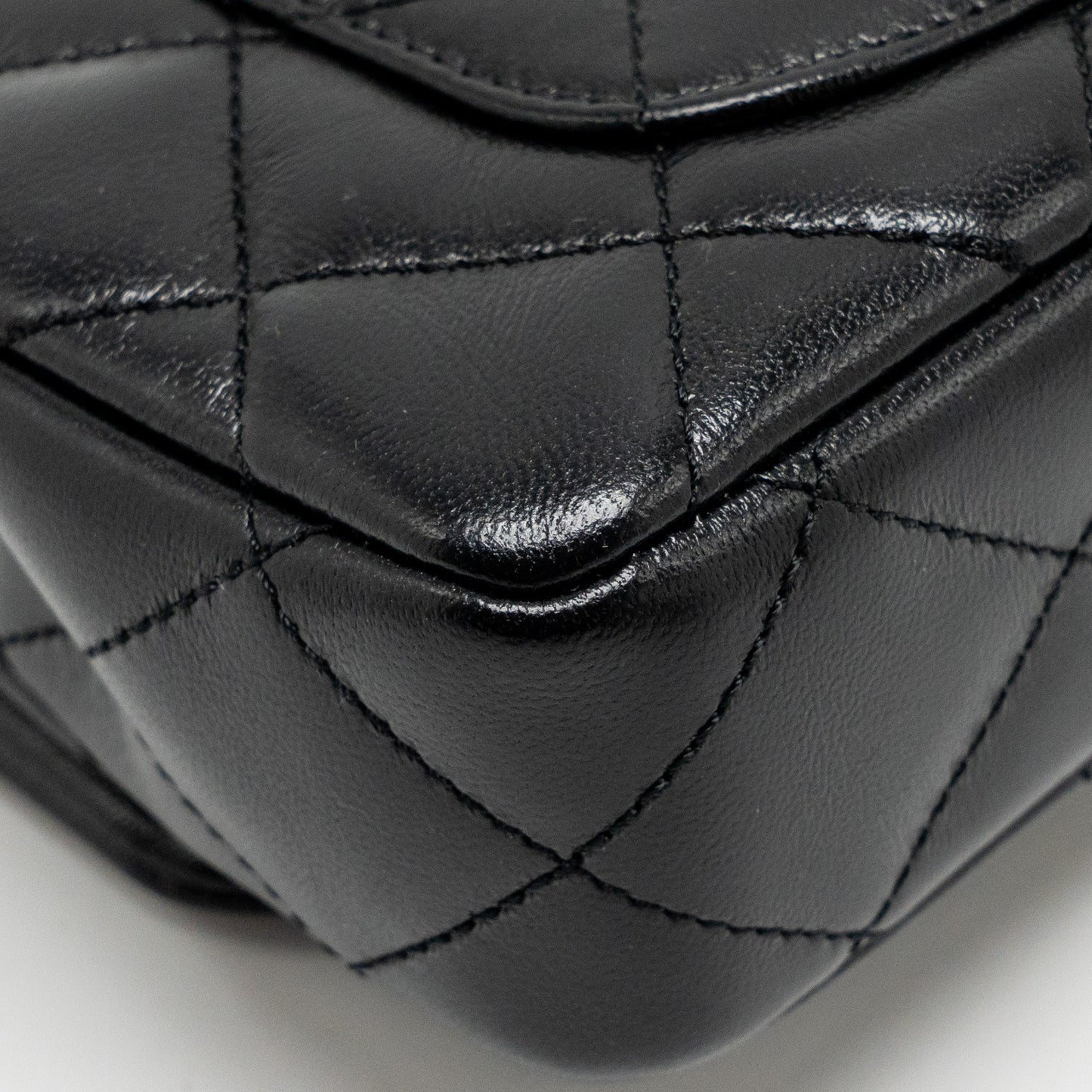 Chanel 25C Coco Love Adjustable Chain Shiny Lambskin Black  (Microchip)