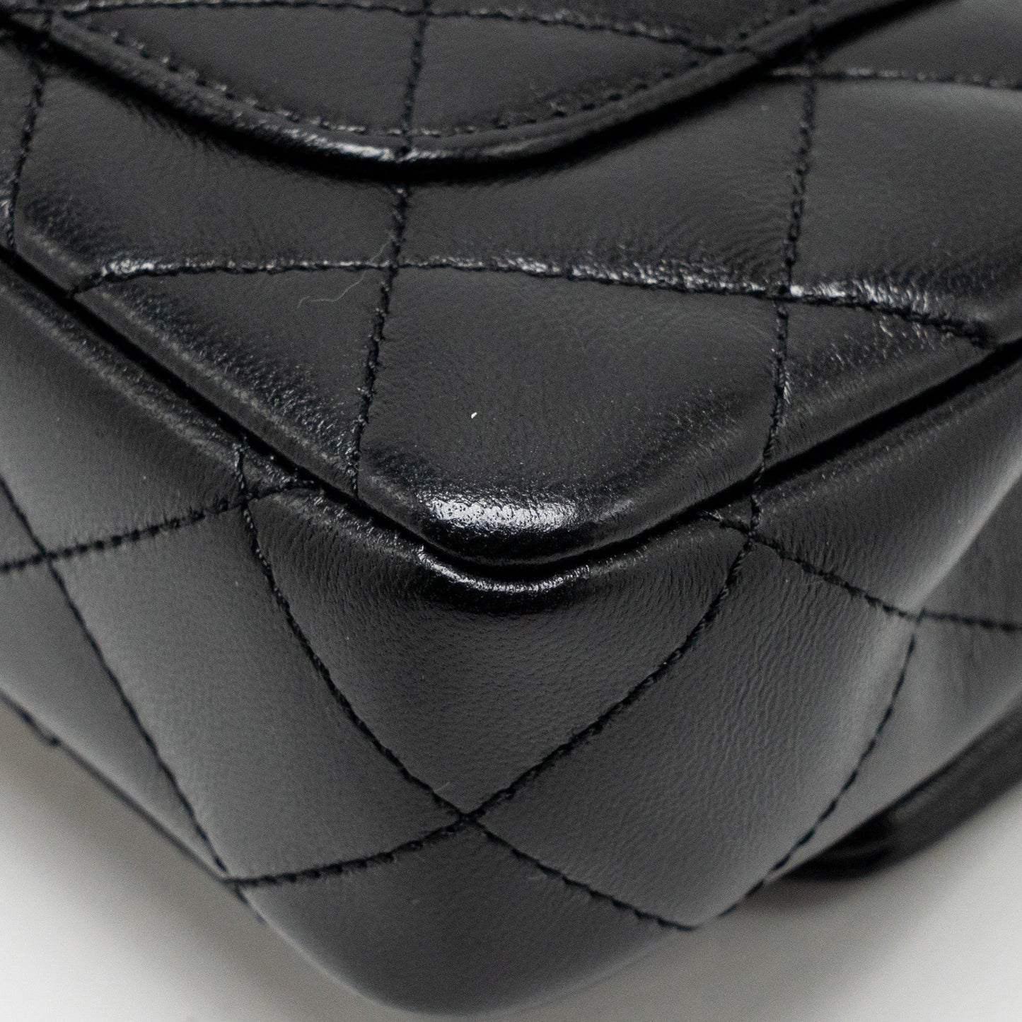 Chanel 25C Coco Love Adjustable Chain Shiny Lambskin Black  (Microchip)