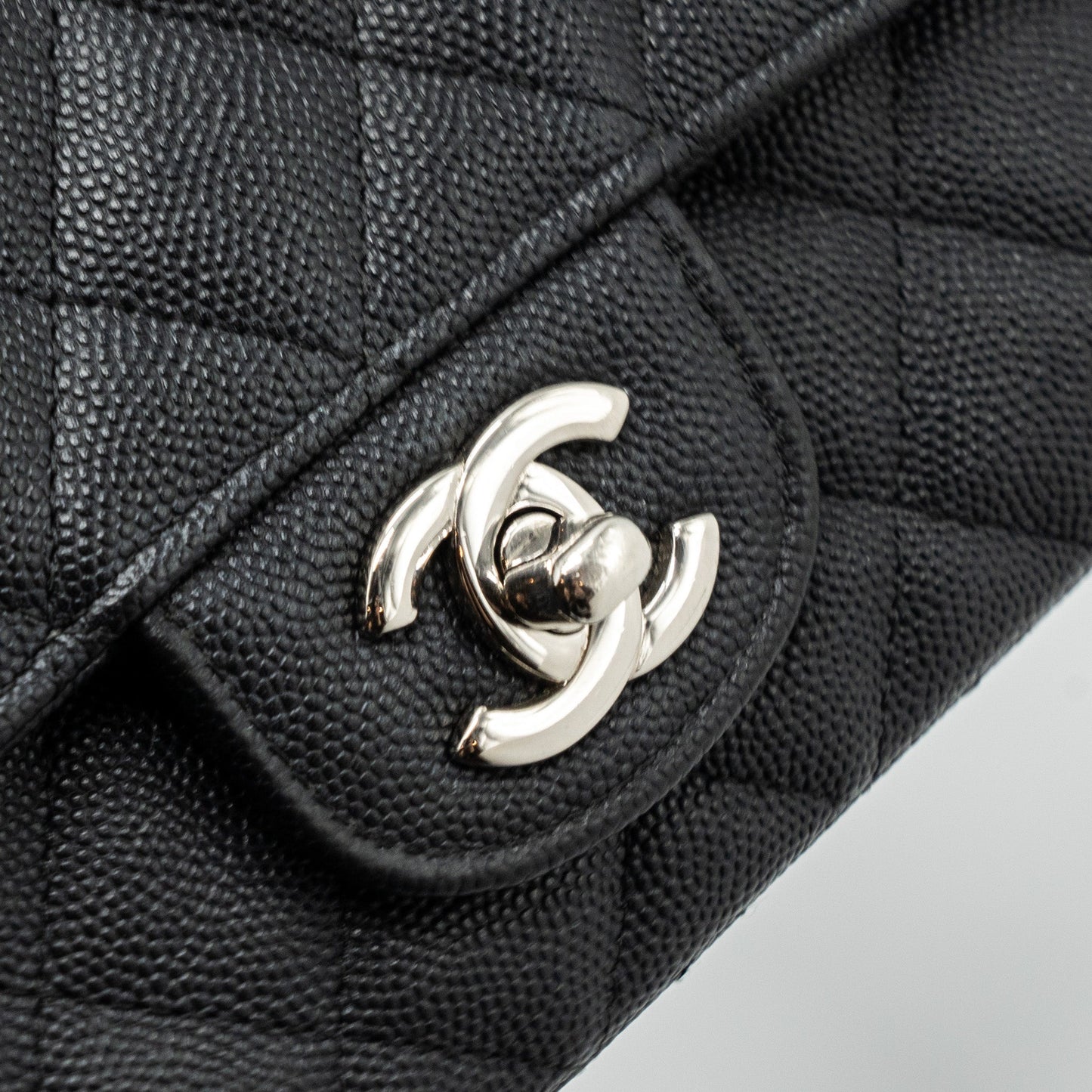 Chanel Classic Mini Rectangular Flap Bag Caviar Black