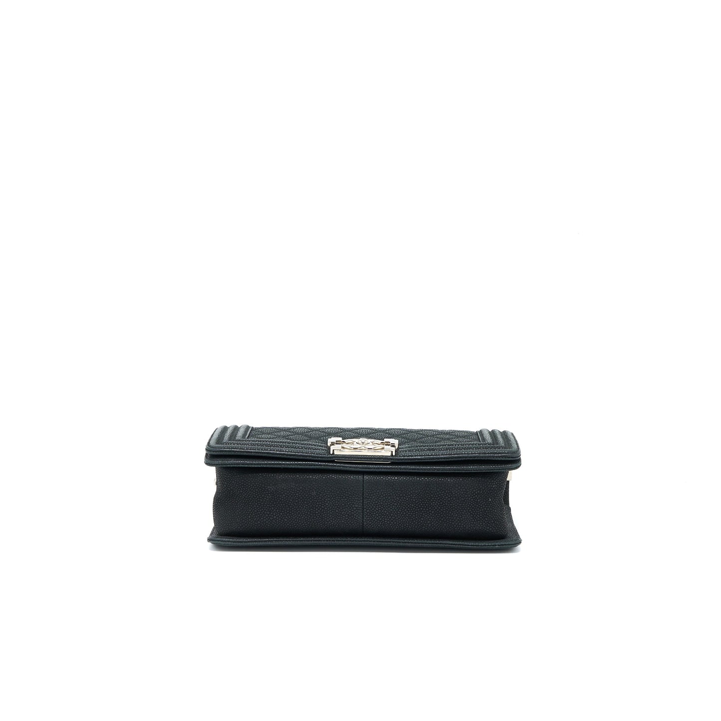 Chanel Medium Boy Bag Grained Calfskin Black