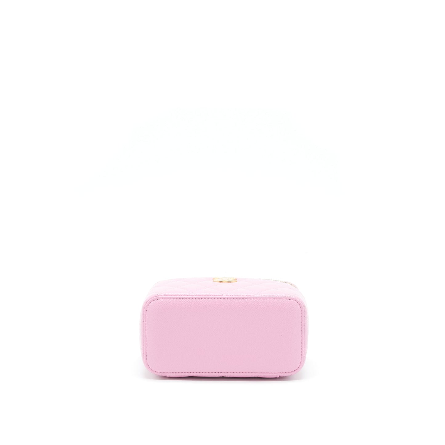 Chanel 22S Letter Top Handle Long Vanity With Chain Caviar NH622 Pink
