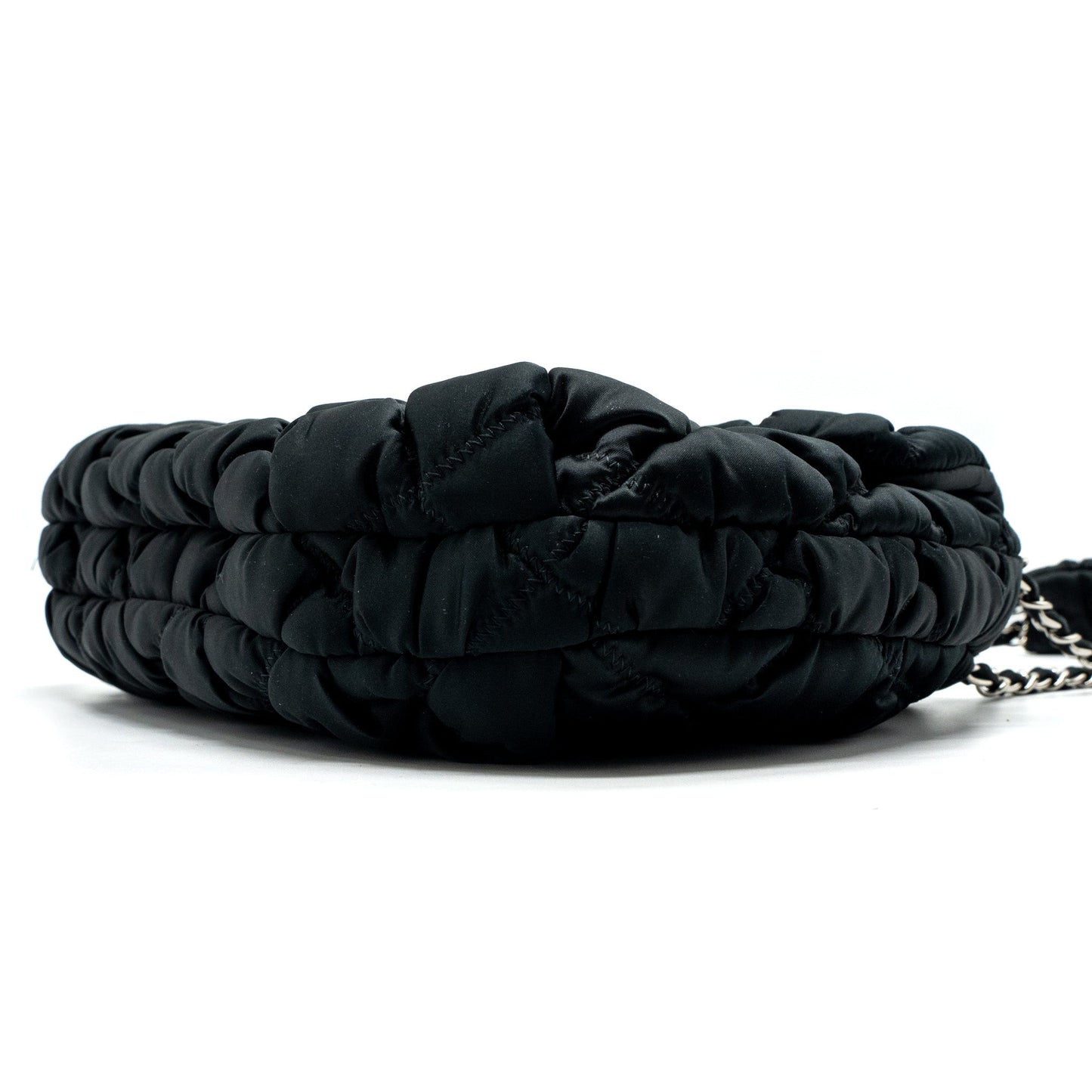 Chanel quilted flap shoulder bag nylon black