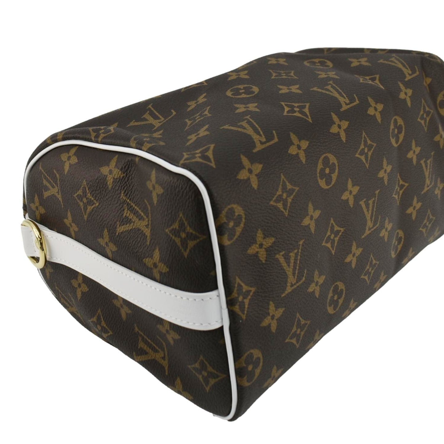 LOUIS VUITTON   25 Bandouliere LV Match Monogram Canvas Satchel Bag White