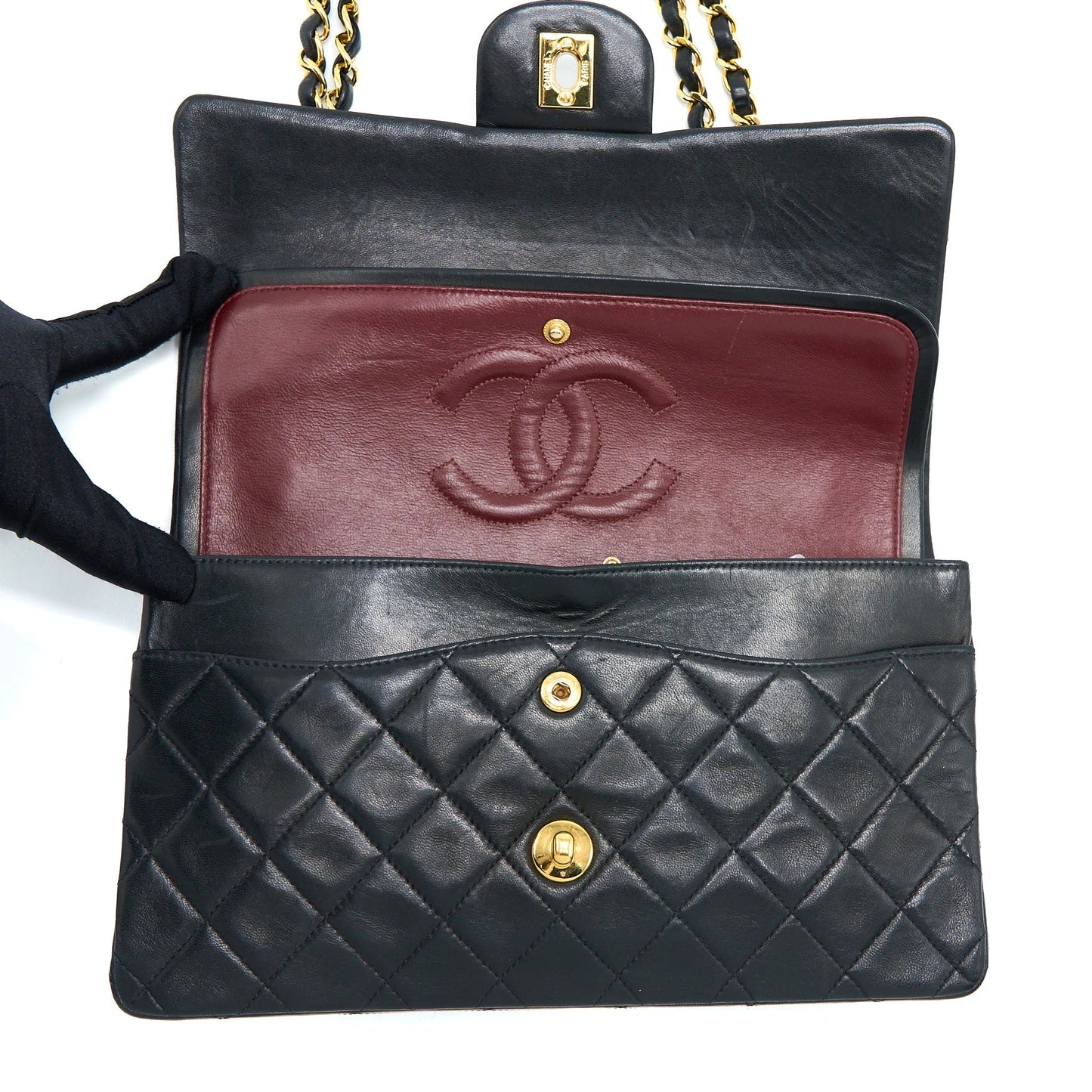 Chanel  Flap Bag Lambskin Black