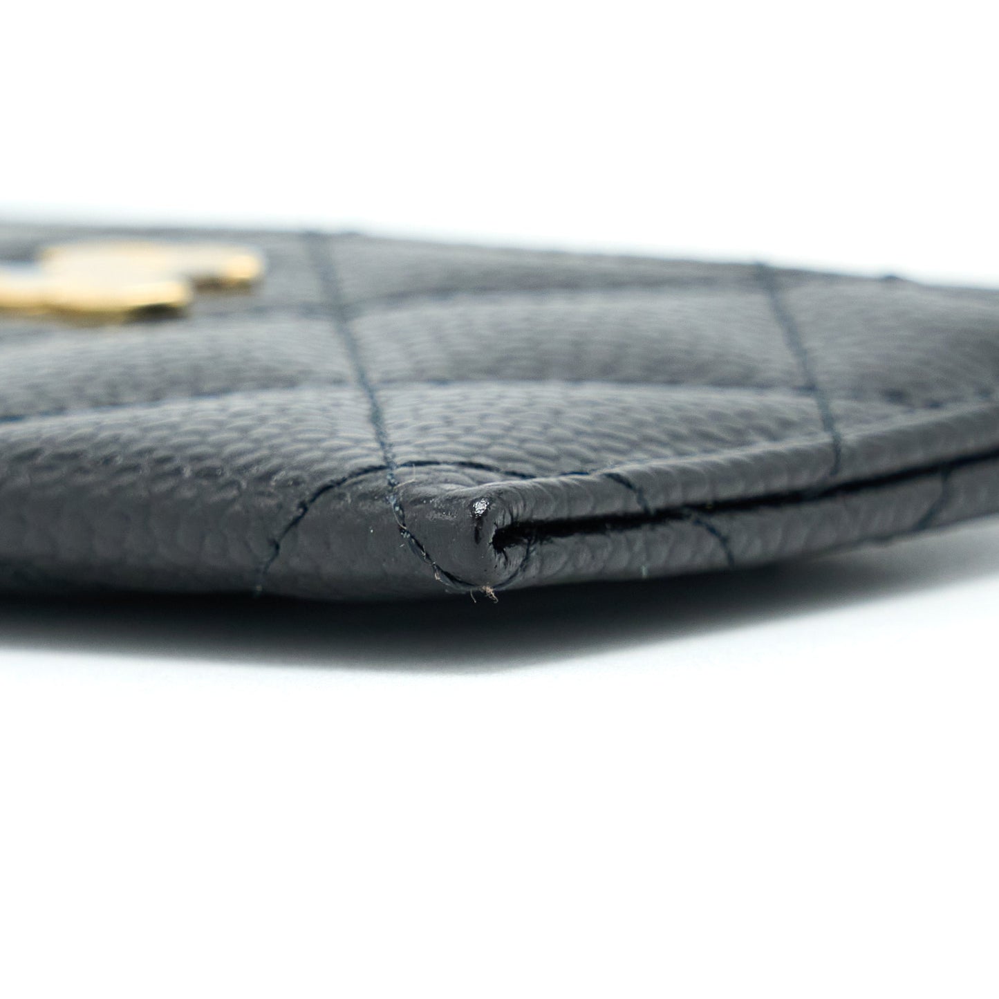 Chanel Class Quilted Card Holder Caviar Black