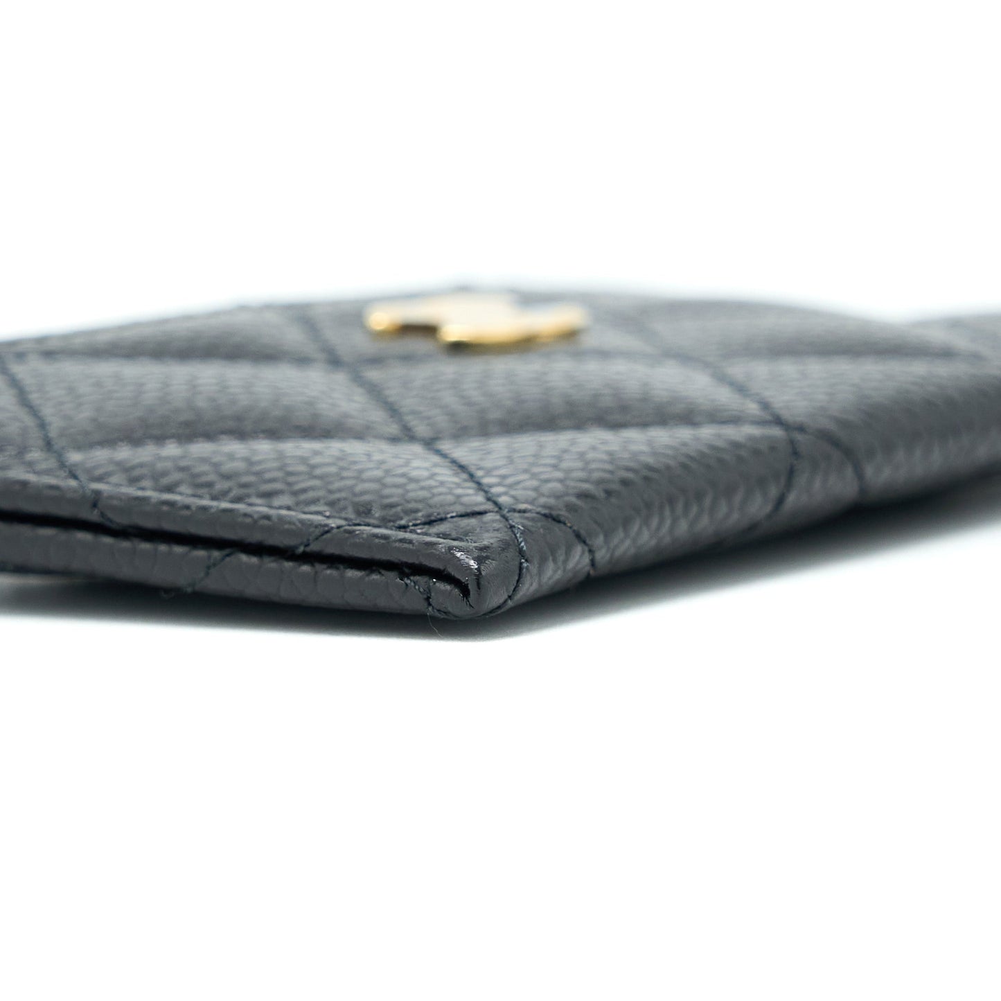 Chanel Class Quilted Card Holder Caviar Black
