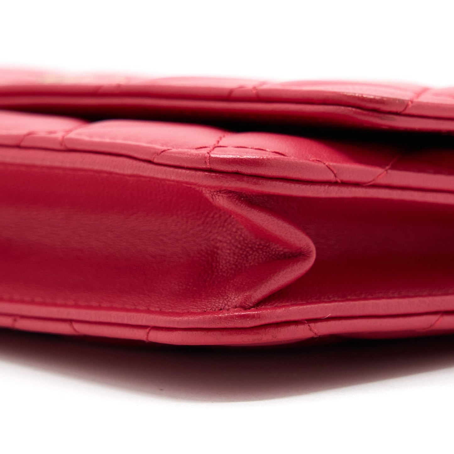 Chanel Classic Wallet On Chain Lambskin Red