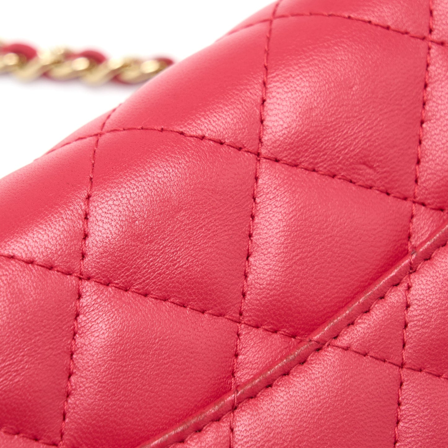 Chanel Classic Wallet On Chain Lambskin Red