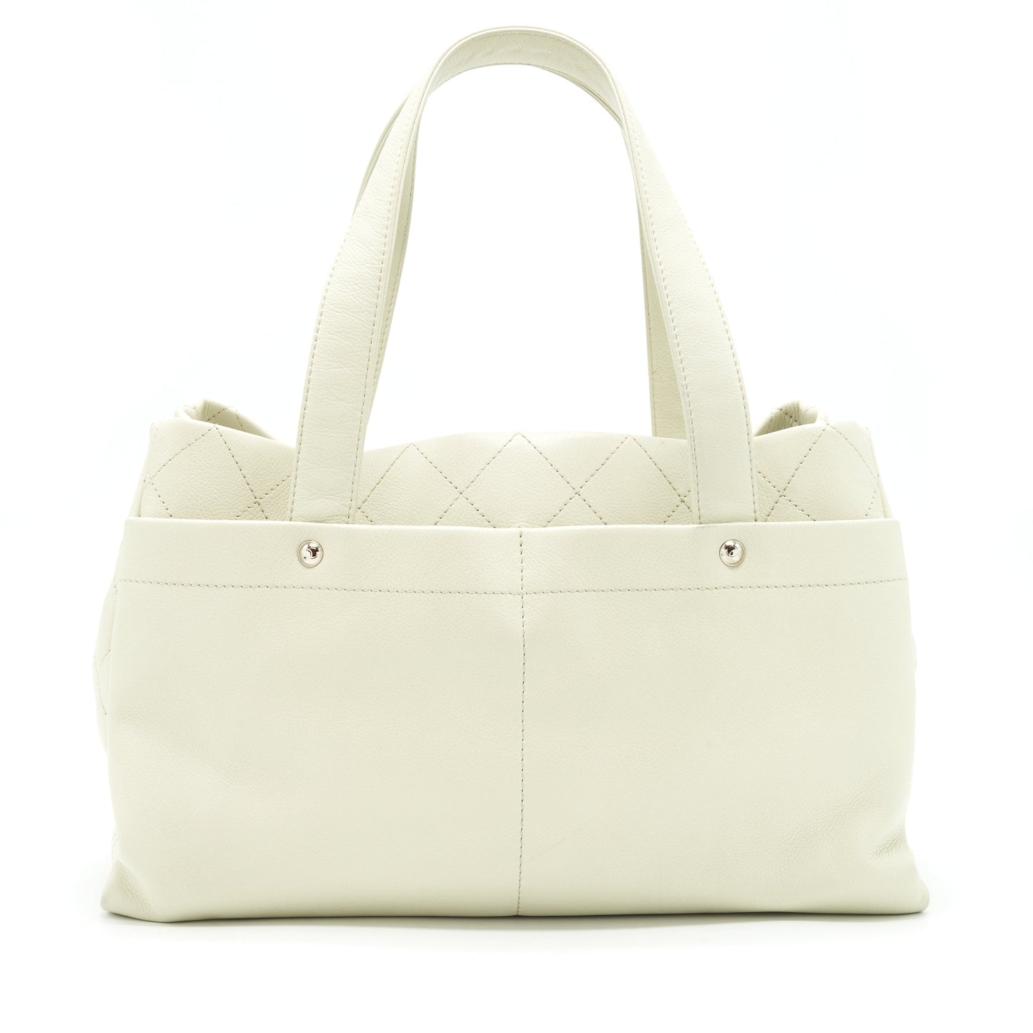 Chanel Large Shopping Tote Bag Caviar Ivory