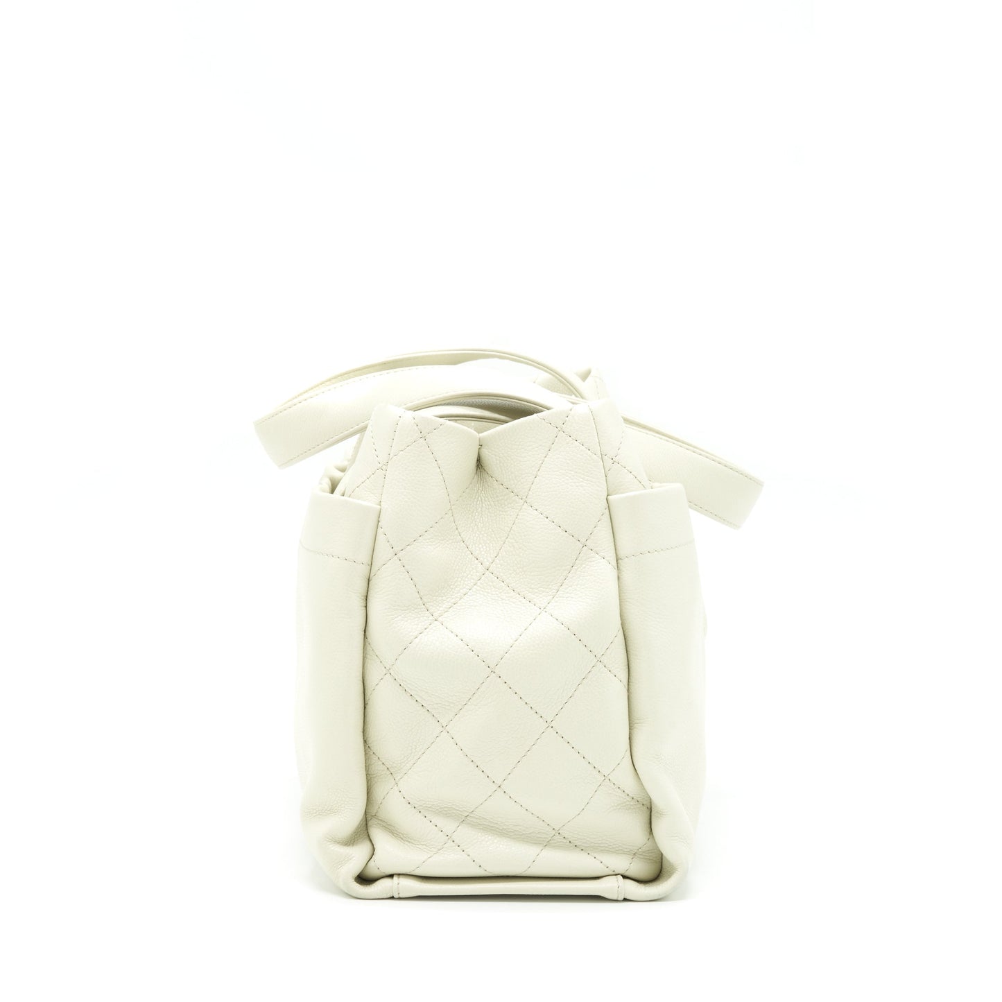 Chanel Large Shopping Tote Bag Caviar Ivory