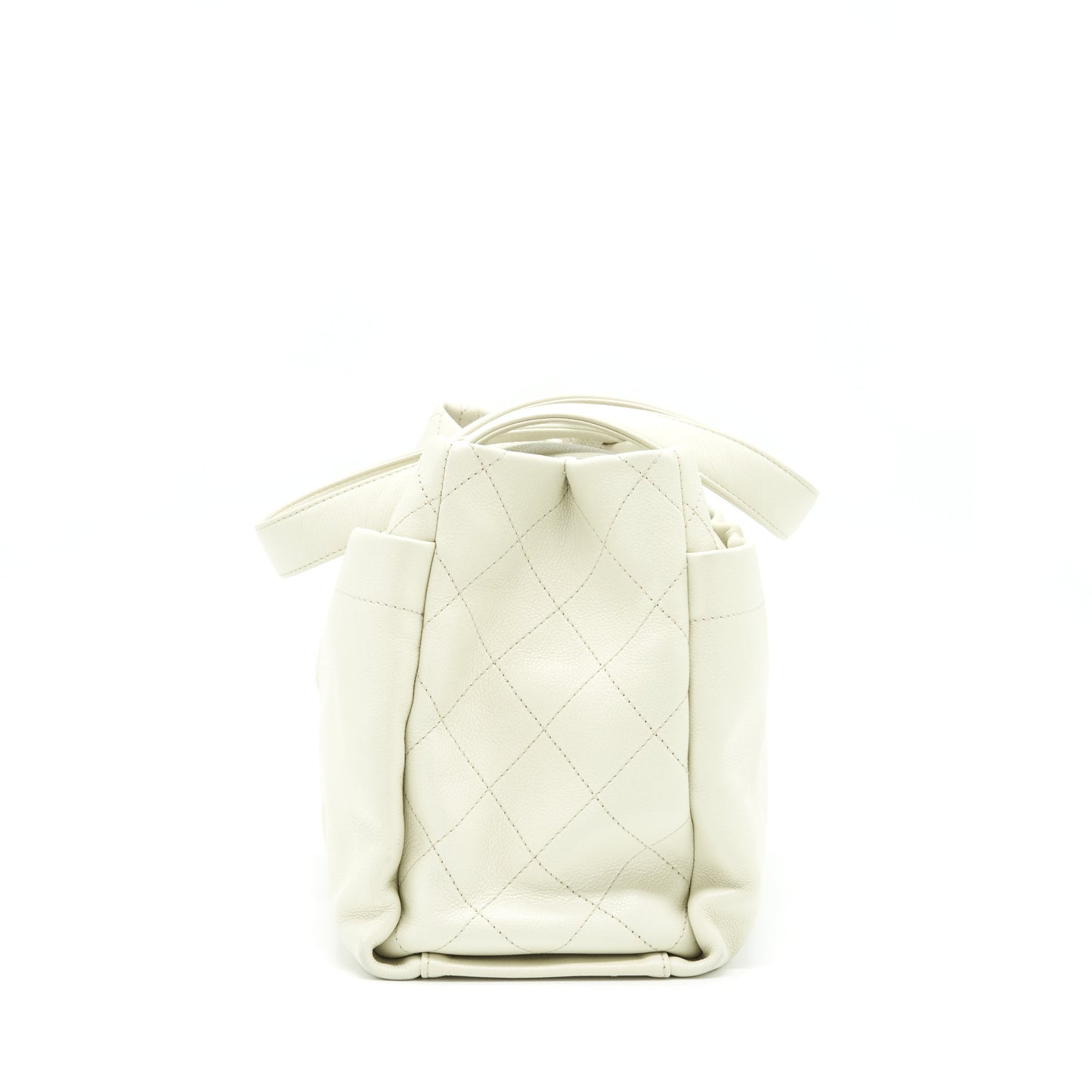 Chanel Large Shopping Tote Bag Caviar Ivory