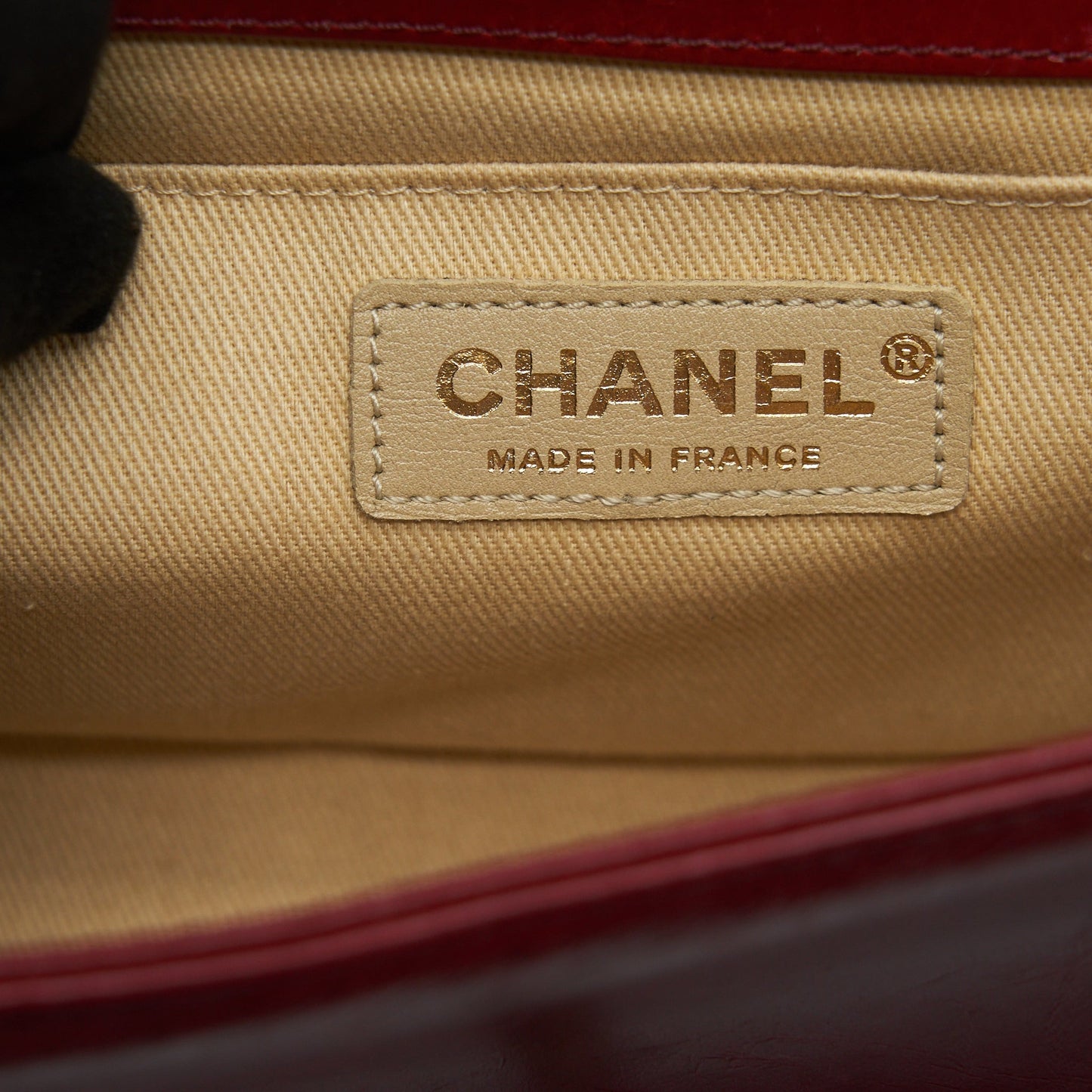 Chanel Medium Boy Bag Aged Calfskin Red With Ruthenium
