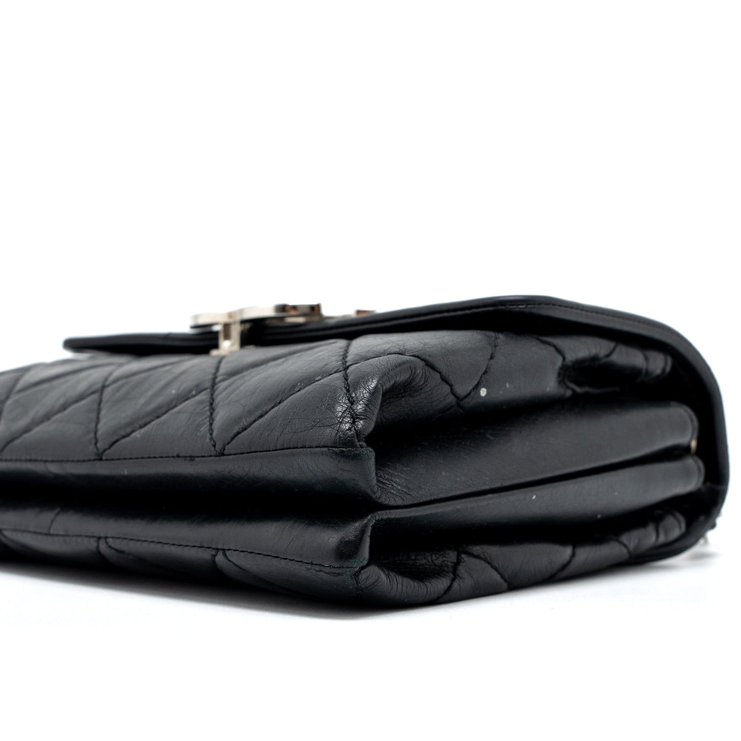 Chanel Giant CC Logo Bag Calfskin Navy