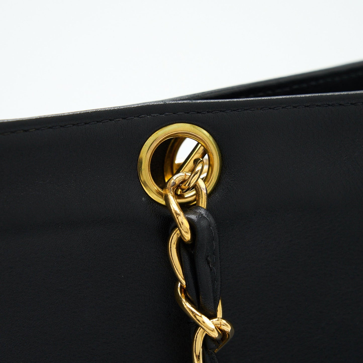 Chanel  CC Timeless Shopping Tote Lambskin Black