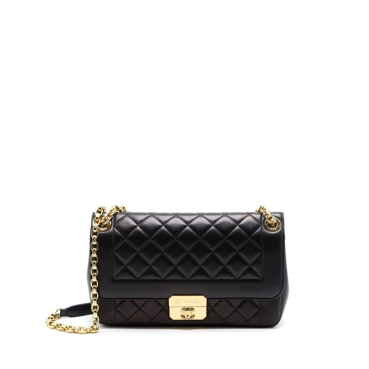 Chanel Seasonal Flap Bag Lambskin Black