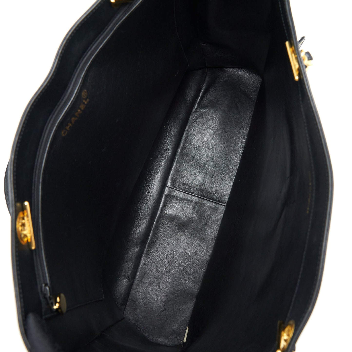 Chanel  CC Timeless Shopping Tote Lambskin Black
