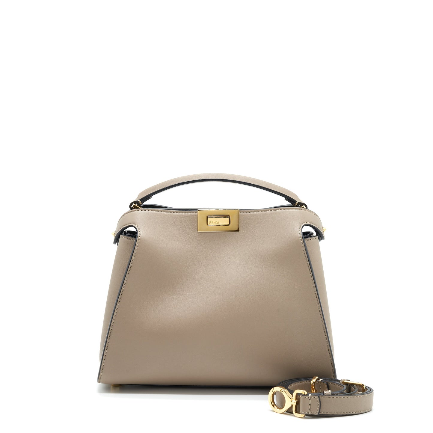 Fendi Peekaboo Purse Light Grey