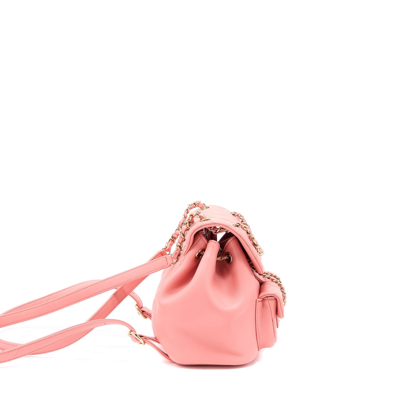 Chanel Duma Mini Backpack Lambskin Pink L(Microchip)