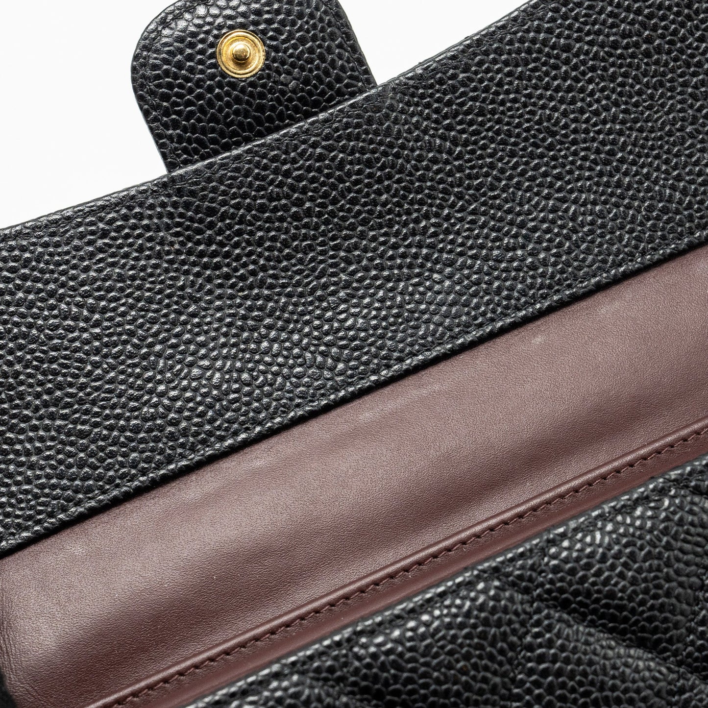 Chanel Classic flap long wallet Caviar black