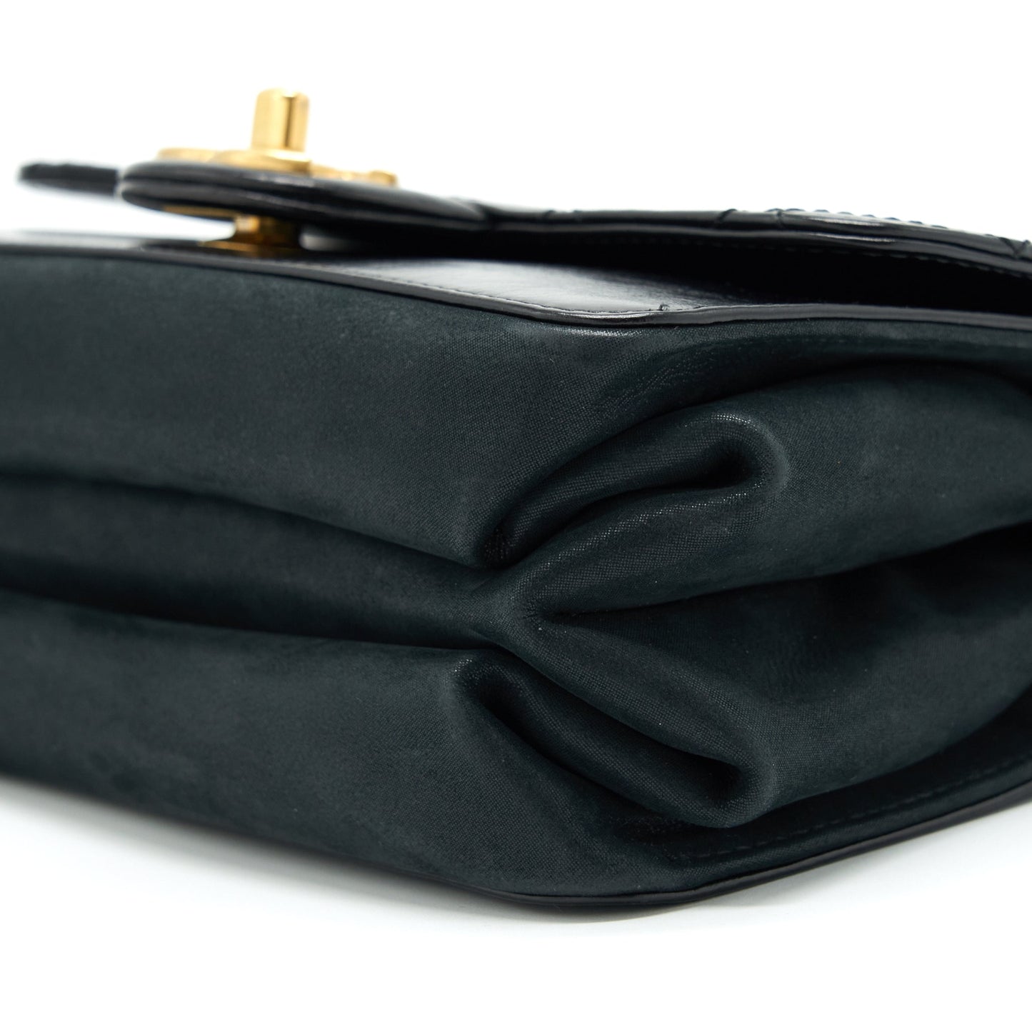 Chanel Seasonal Paris Cosmopolite Strait Lined Flap Bag Calfskin / Lambskin Black