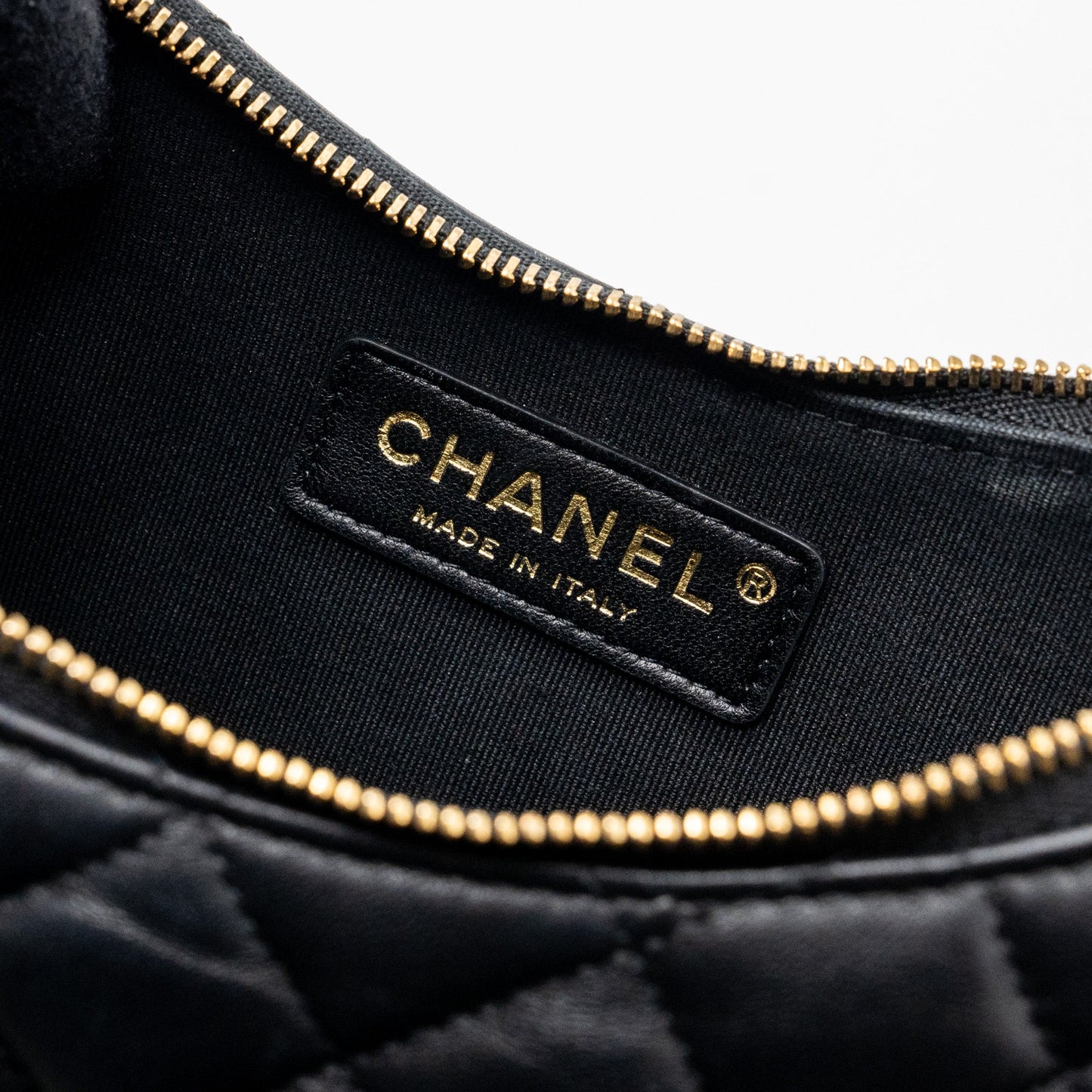 Chanel Small Moon Hobo Bag Lambskin Black L (microchip)