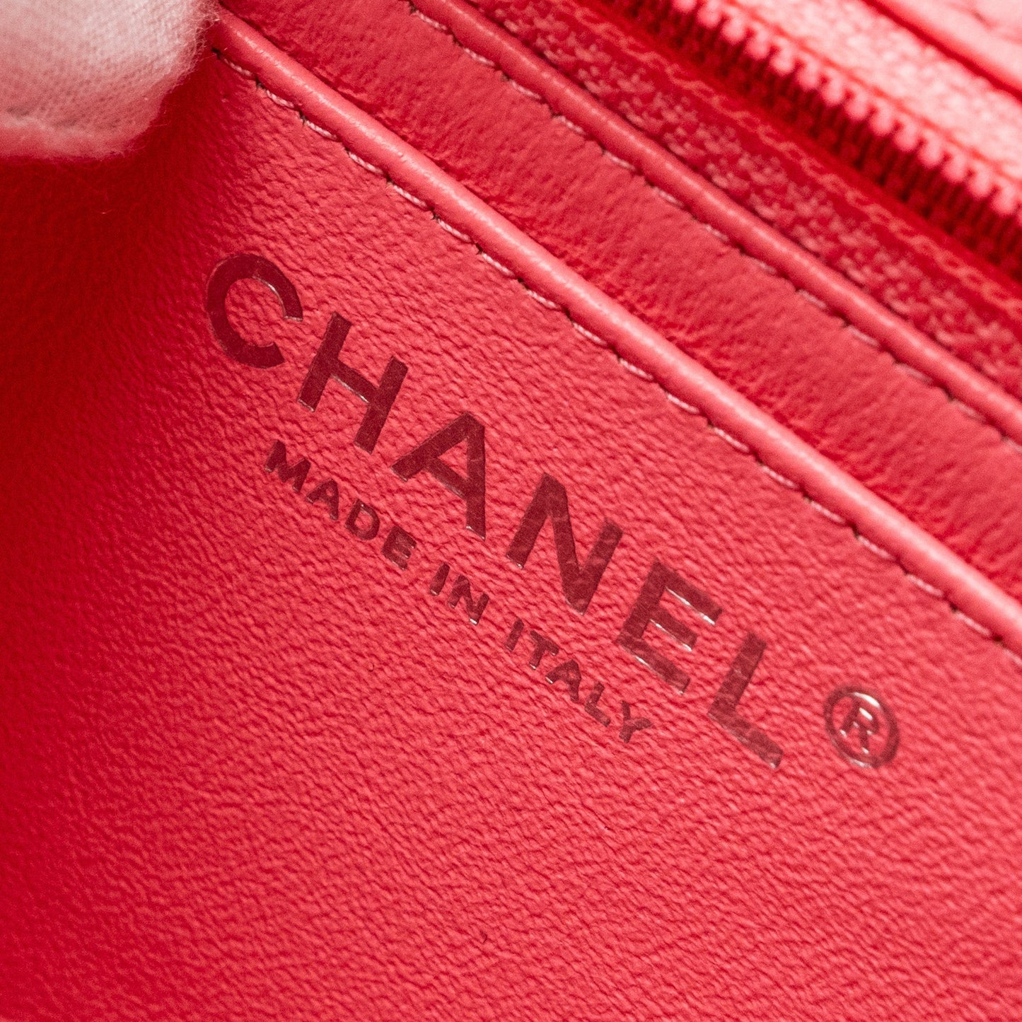 Chanel Mini Square Flap Bag Patent Pink