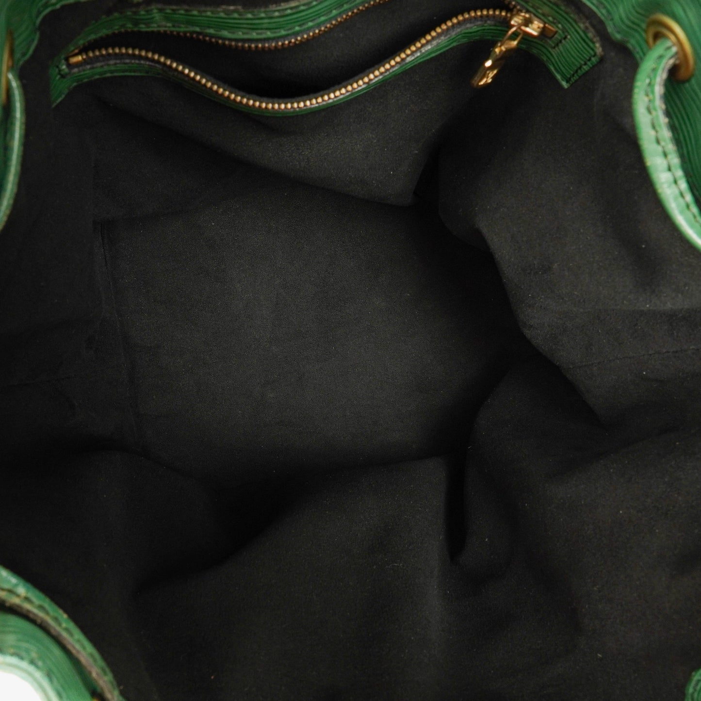 Authentic Louis Vuitton Petit Noe Green EPI Leather Shoulder Bag