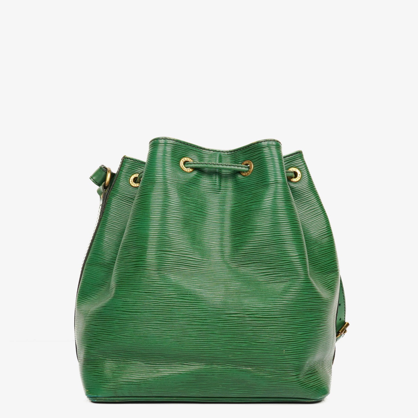 Authentic Louis Vuitton Petit Noe Green EPI Leather Shoulder Bag