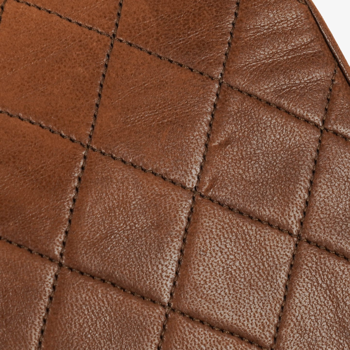 Chanel Half-Moon Flap Bag Brown Quilted Lambskin 24K Gold-Plated Hardware