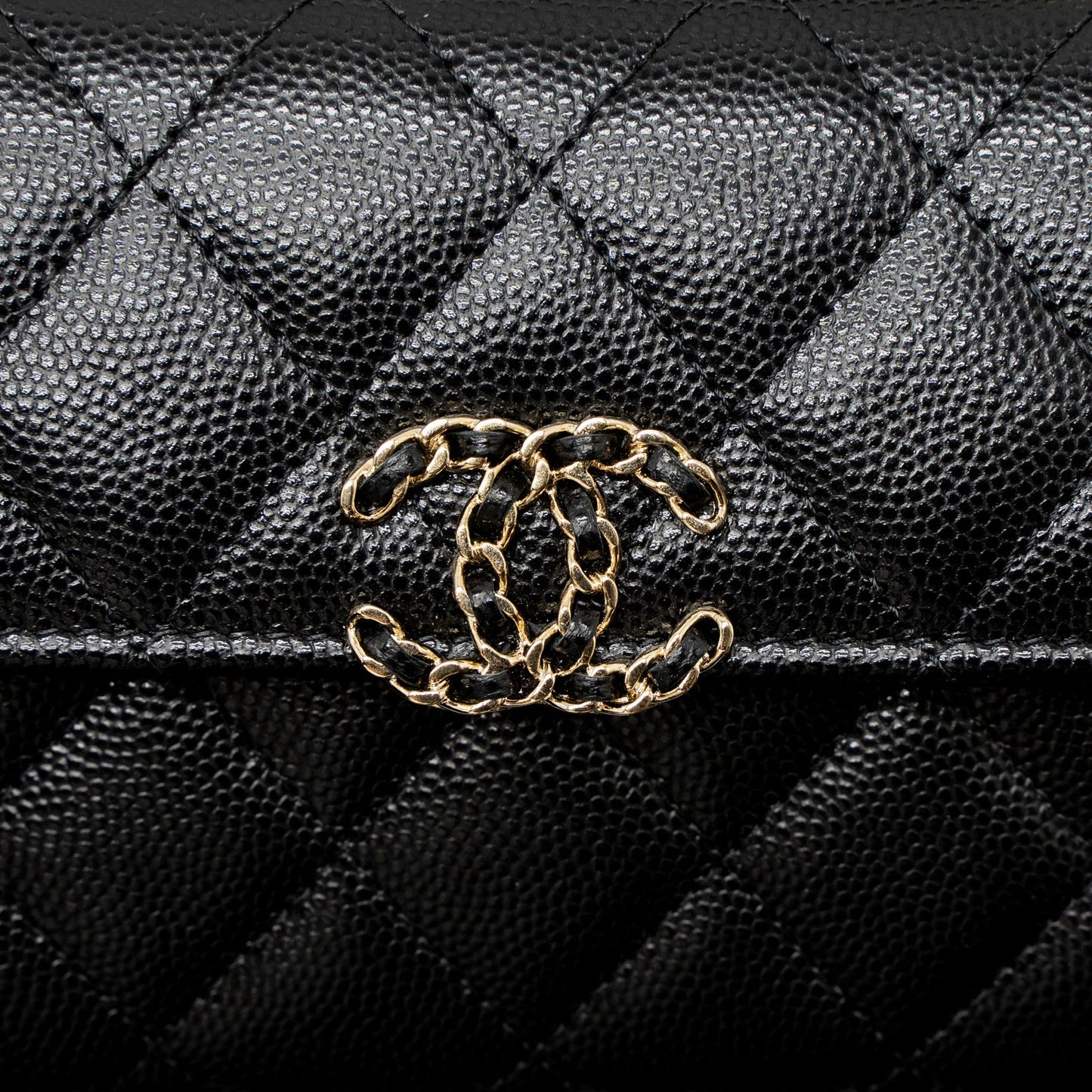 Chanel 23P Top Handle Mini Flap Bag Caviar Black L (Mcrochip)