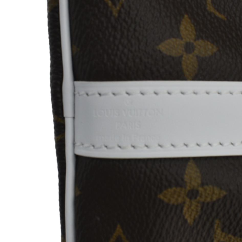 LOUIS VUITTON   25 Bandouliere LV Match Monogram Canvas Satchel Bag White