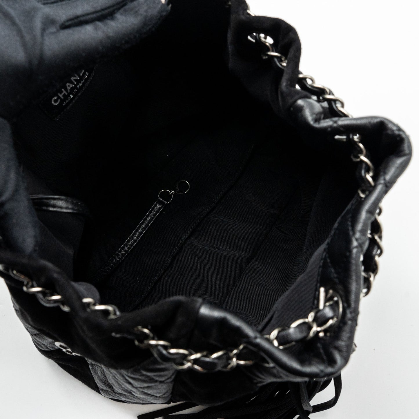 Chanel Bucket Bag Goatskin/Sue Calfskin Black
