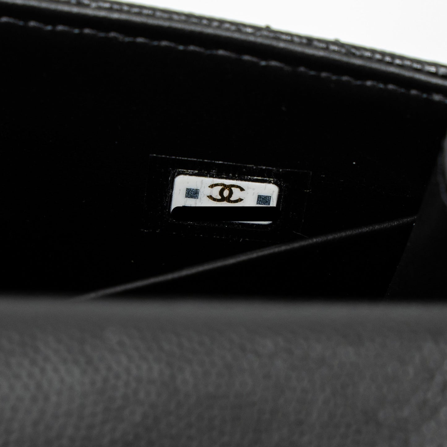 Chanel 23P Top Handle Mini Flap Bag Caviar Black L (Mcrochip)