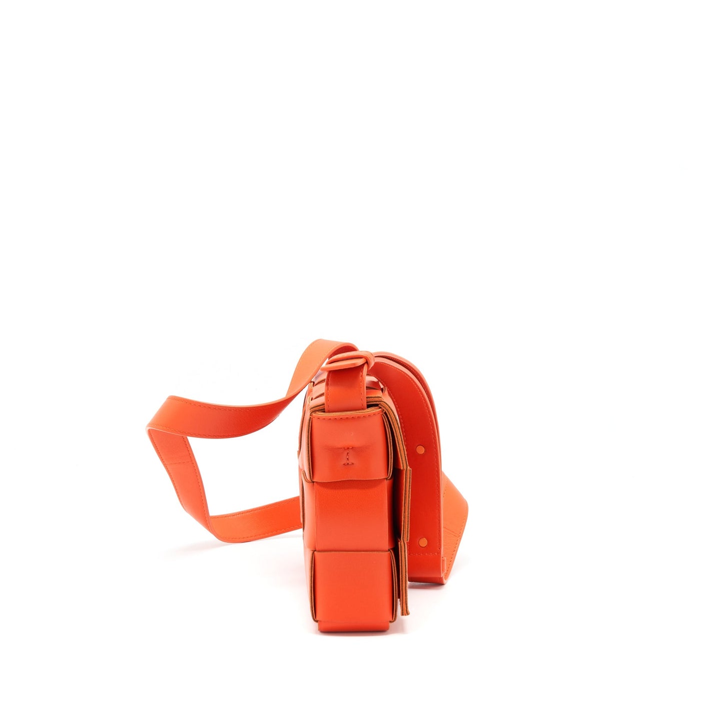 Bottega Veneta Cassette Purse Bright Orange