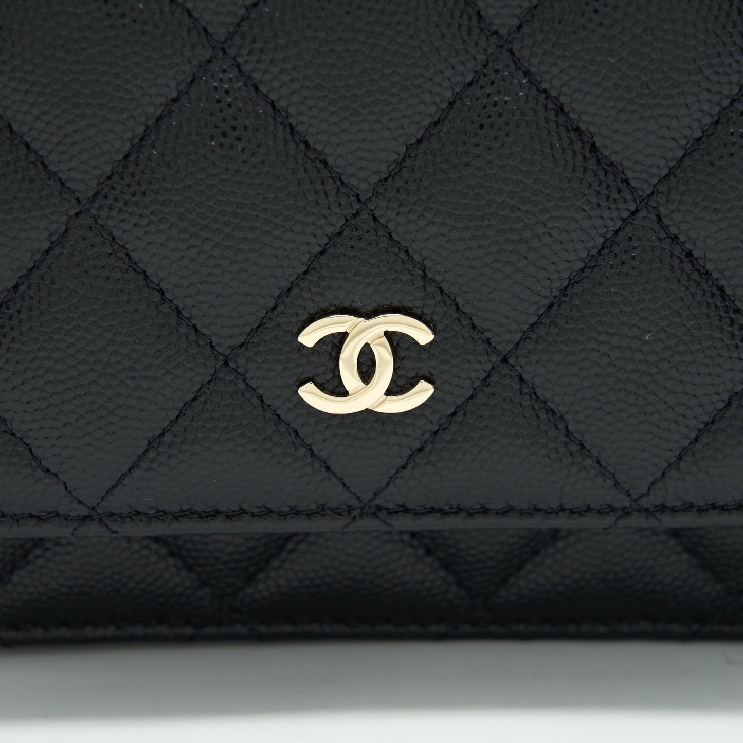 Chanel Mini Wallet On Chain Caviar Black L