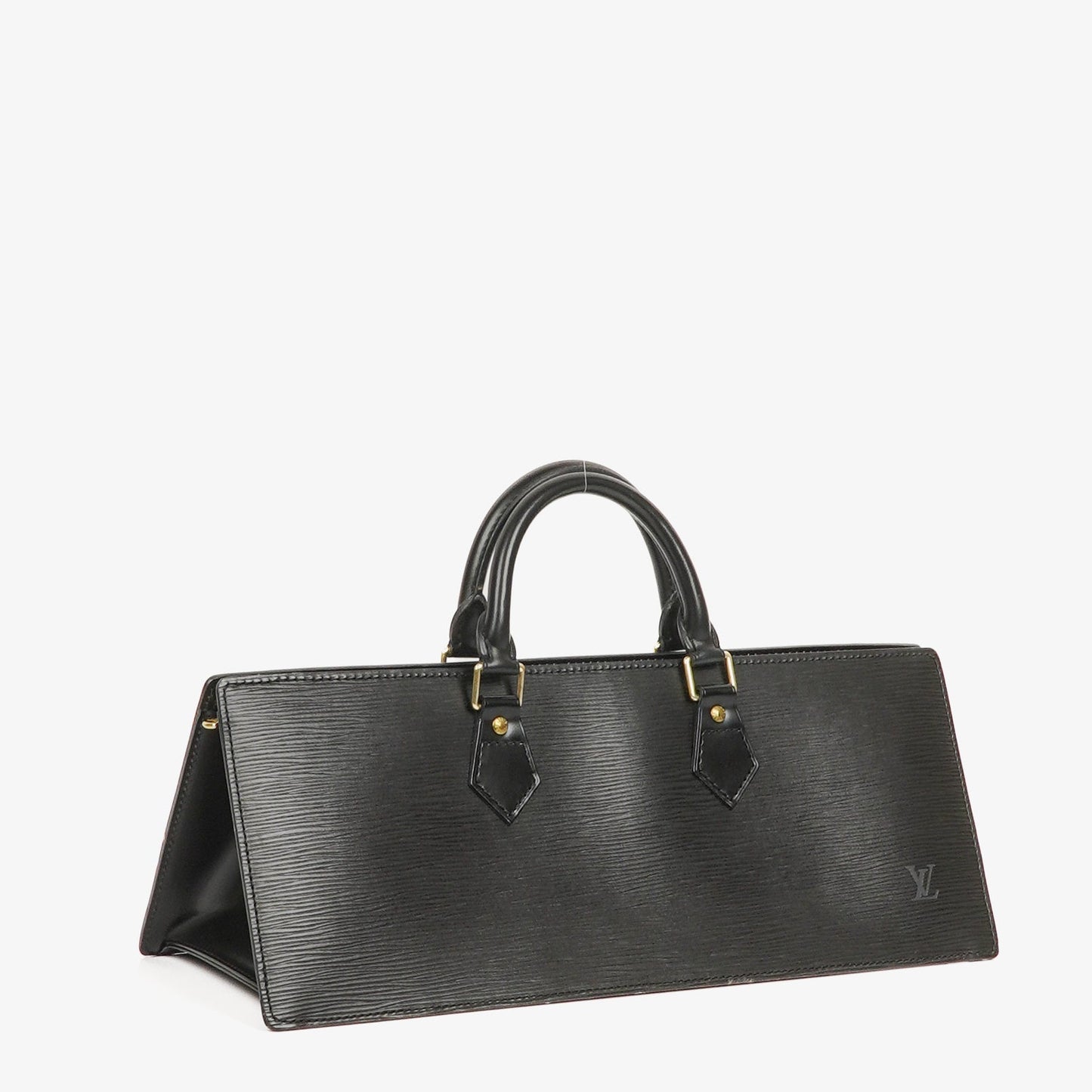 Louis Vuitton Sac Triangle Black EPI Leather Handbag