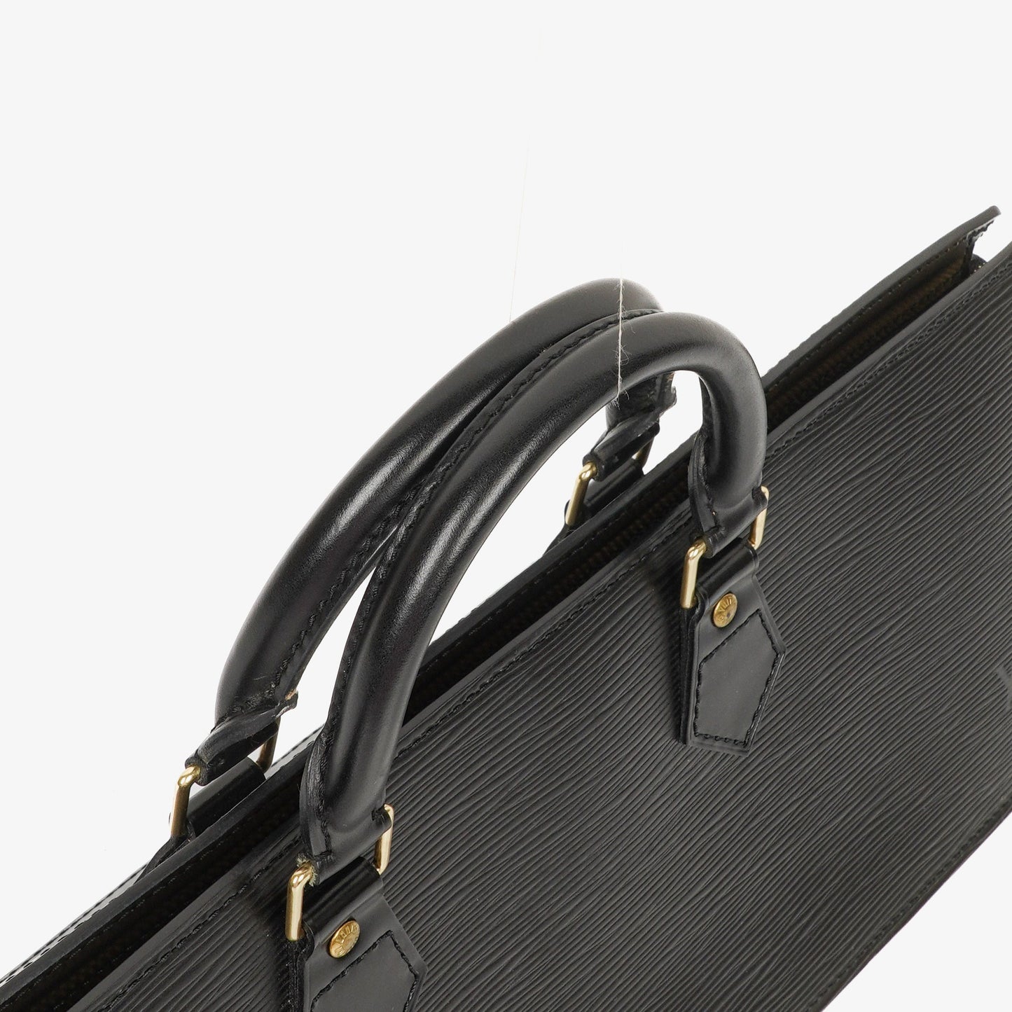 Louis Vuitton Sac Triangle Black EPI Leather Handbag