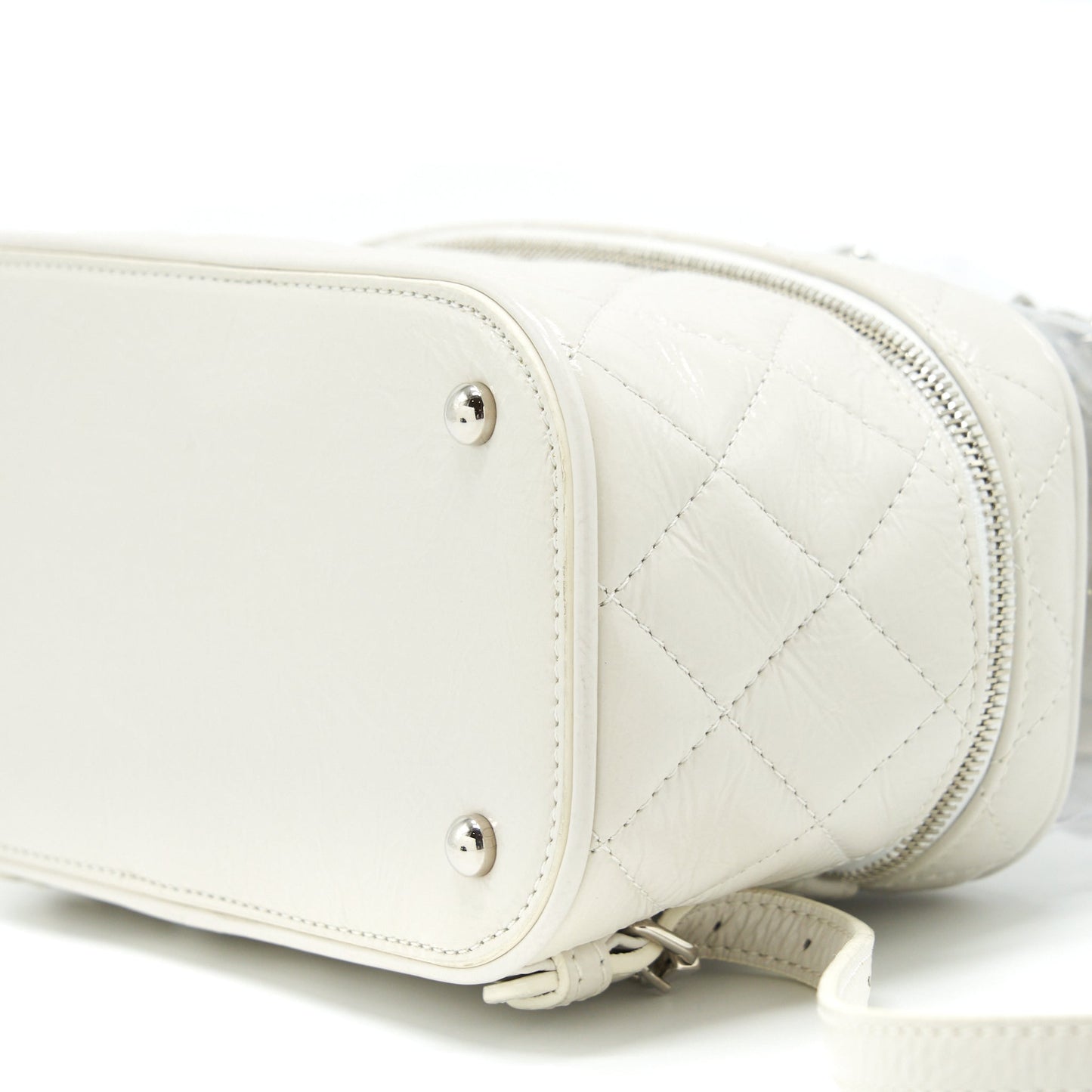 Chanel PVC Aquarium Backpack Aged Calfskin White