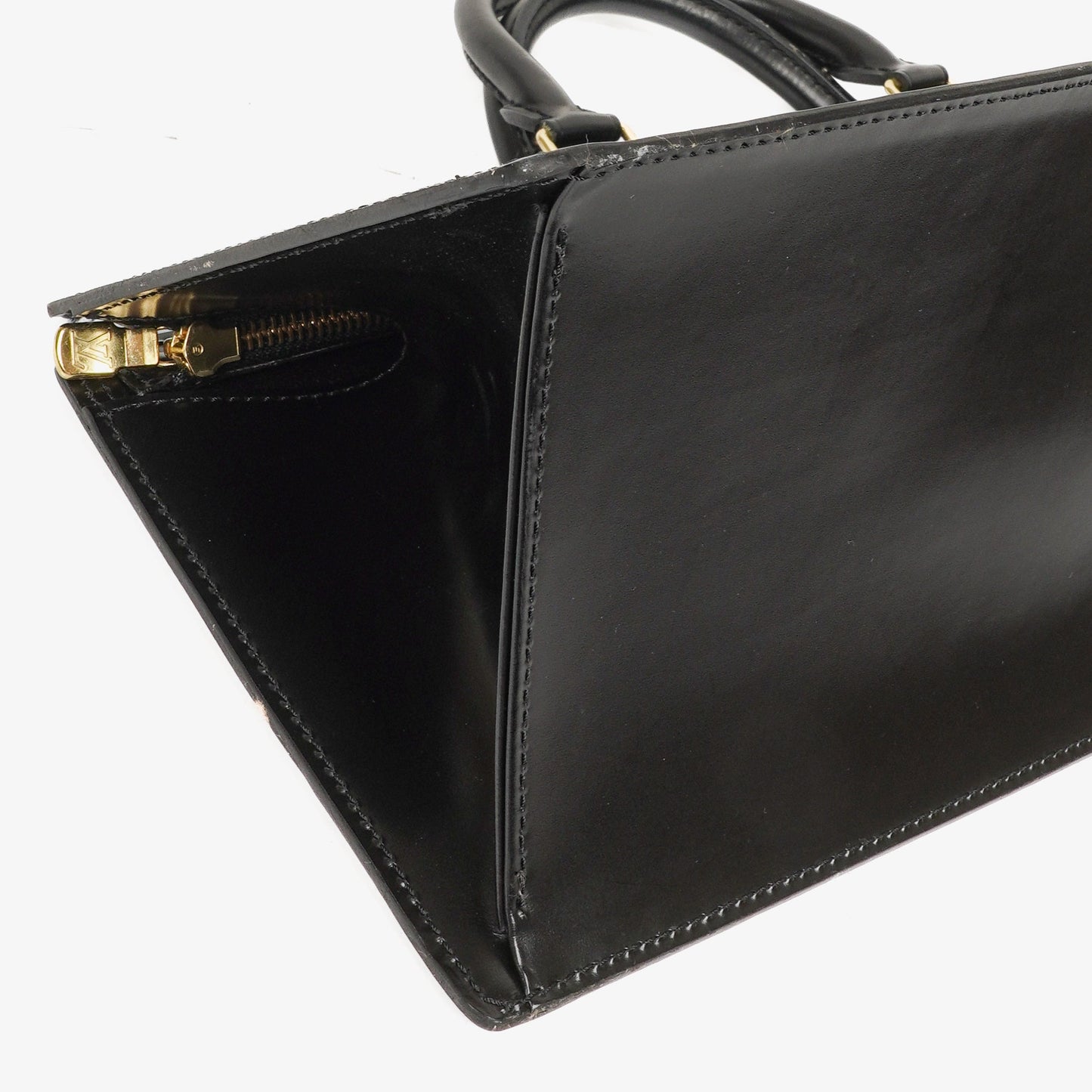 Louis Vuitton Sac Triangle Black EPI Leather Handbag