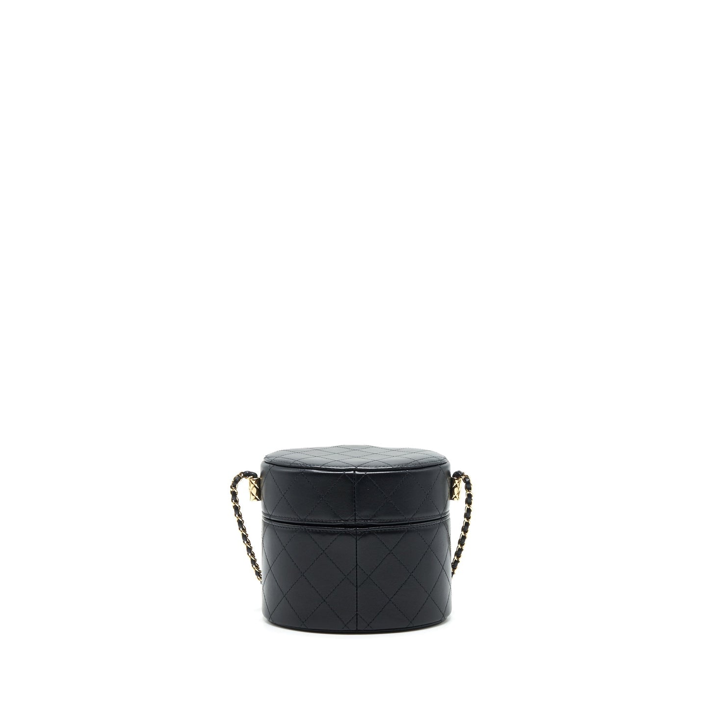 Chanel small vanity with chain lambskin black L