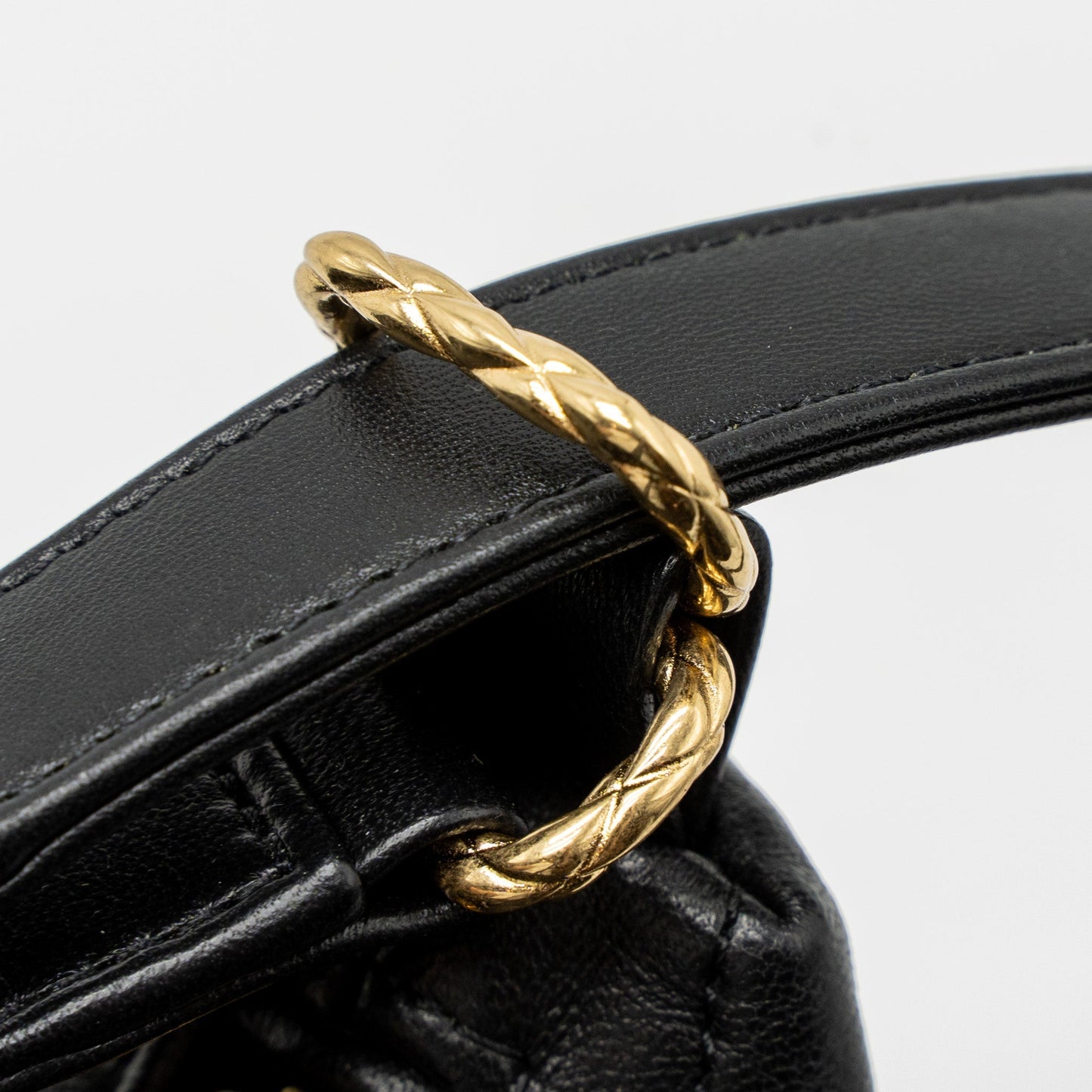 Chanel 22B Hobo Bag Lambskin Black Brushed  (Microchip)