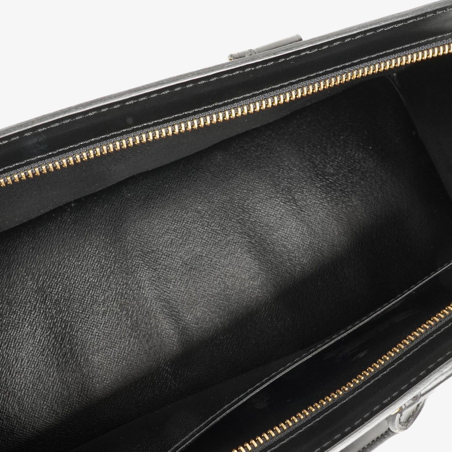 Louis Vuitton Sac Triangle Black EPI Leather Handbag