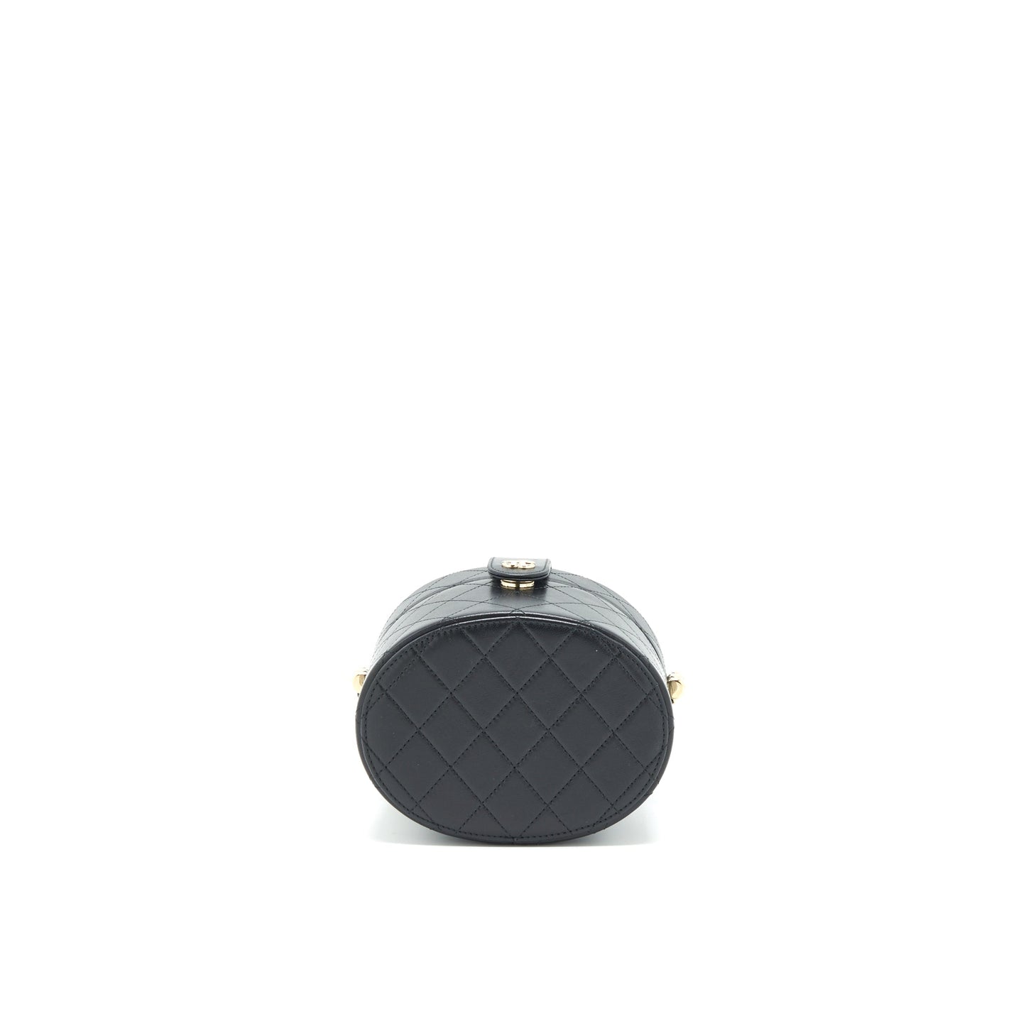 Chanel small vanity with chain lambskin black L