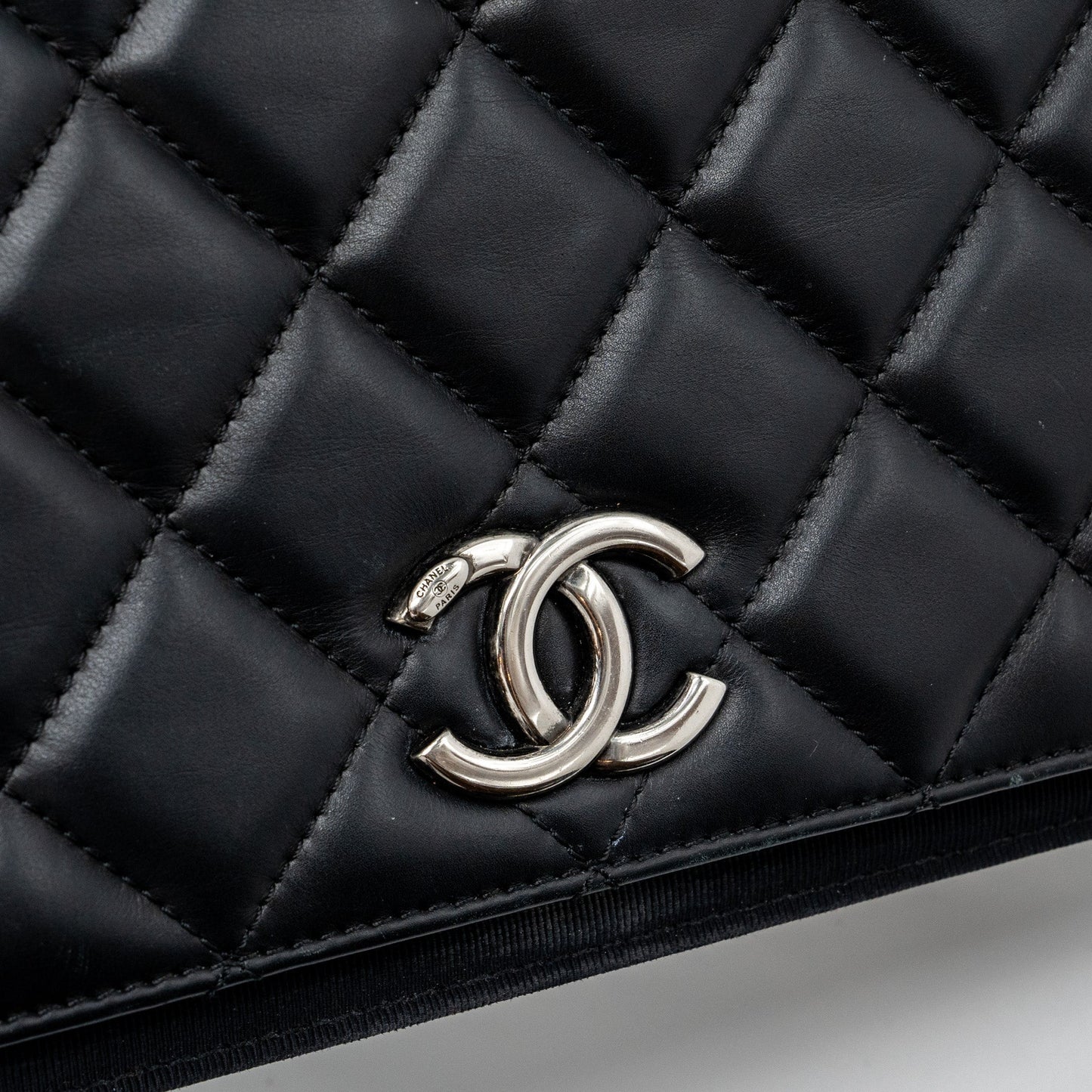 Chanel Quilted Flap Bag Calfskin Black Ruthenium Hardware
