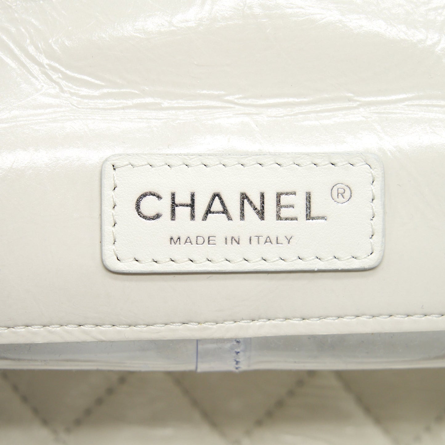 Chanel PVC Aquarium Backpack Aged Calfskin White