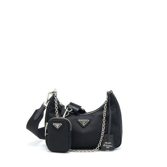 Prada Re-Edition 2005 Purse Nylon Black