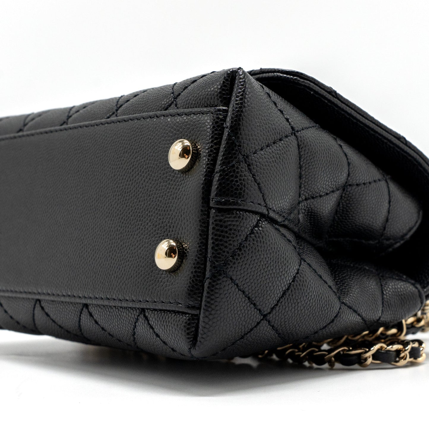 Chanel Coco handle Mini Caviar Black L (Microchip)