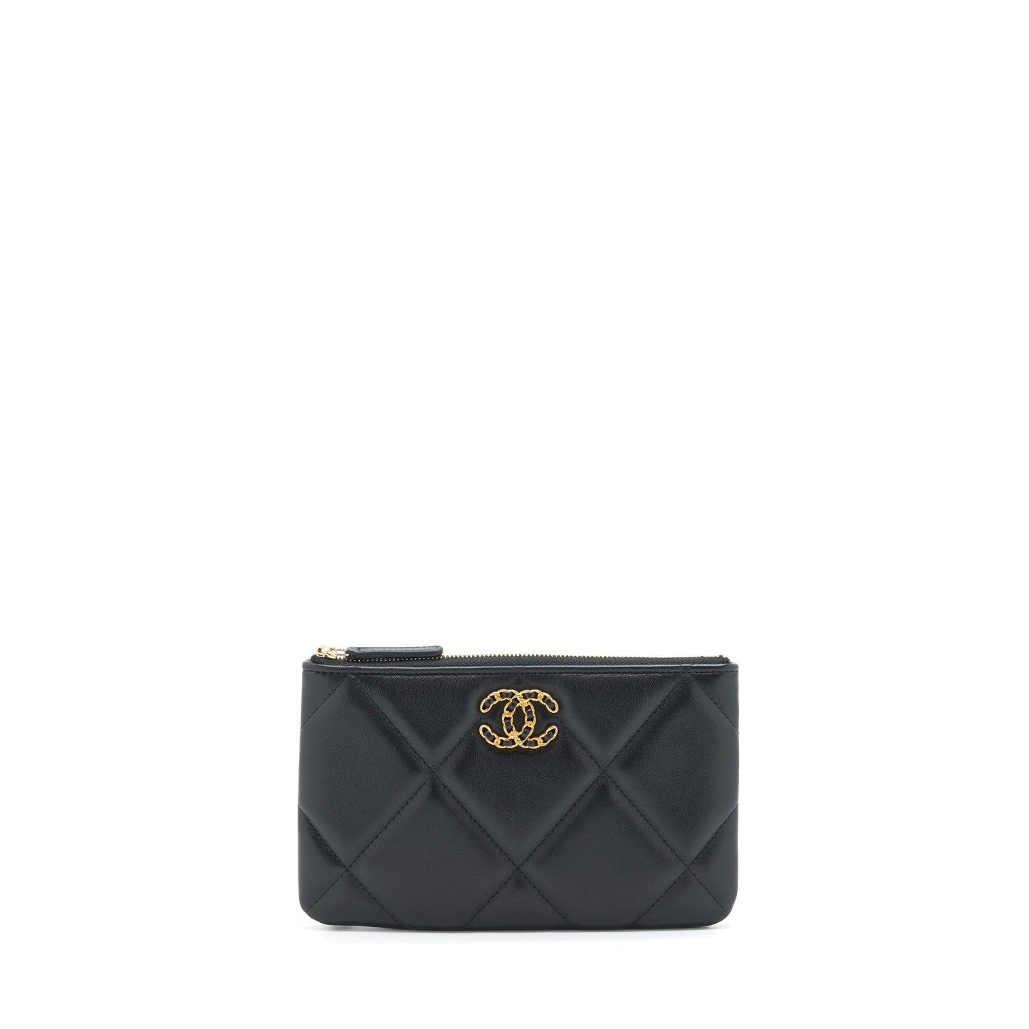 Chanel 19 Pouch Lambskin Black